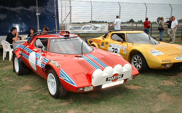 Replica Stratos from Hawk Cars after demonstartion - 04 Rally Supercar Day Combe